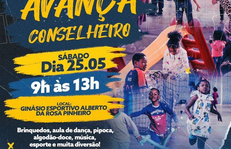 “Avança Conselheiro” oferece atividades de esporte, lazer e serviços para crianças e adultos