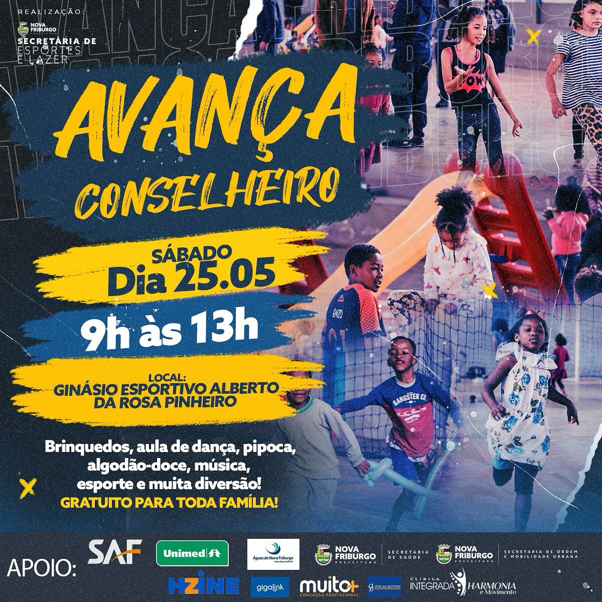 “Avança Conselheiro” oferece atividades de esporte, lazer e serviços para crianças e adultos