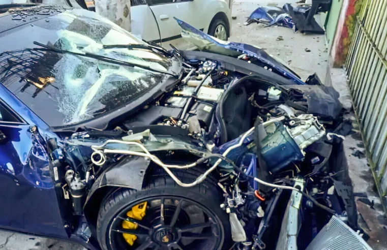 Condutor de Porsche que matou motorista em acidente está foragido