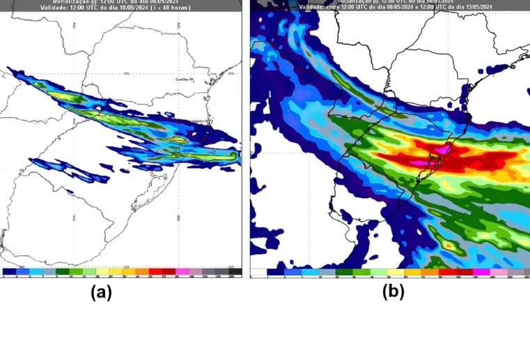 Inmet prevê chuvas fortes no Rio Grande do Sul a partir de sexta-feira