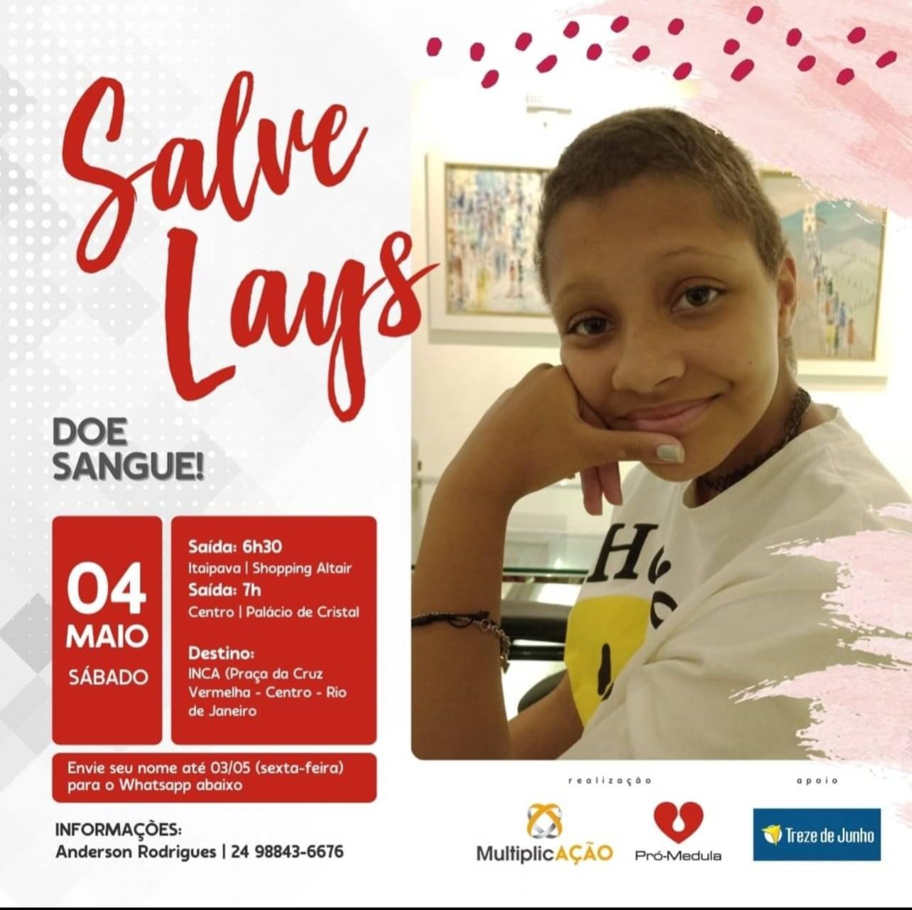 Voluntários de Petrópolis se unem em campanha para apoiar jovem de 13 anos em batalha contra o Câncer