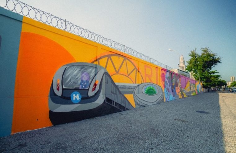 MetrôRio inaugura painel de arte urbana a céu aberto na Avenida Presidente Vargas  