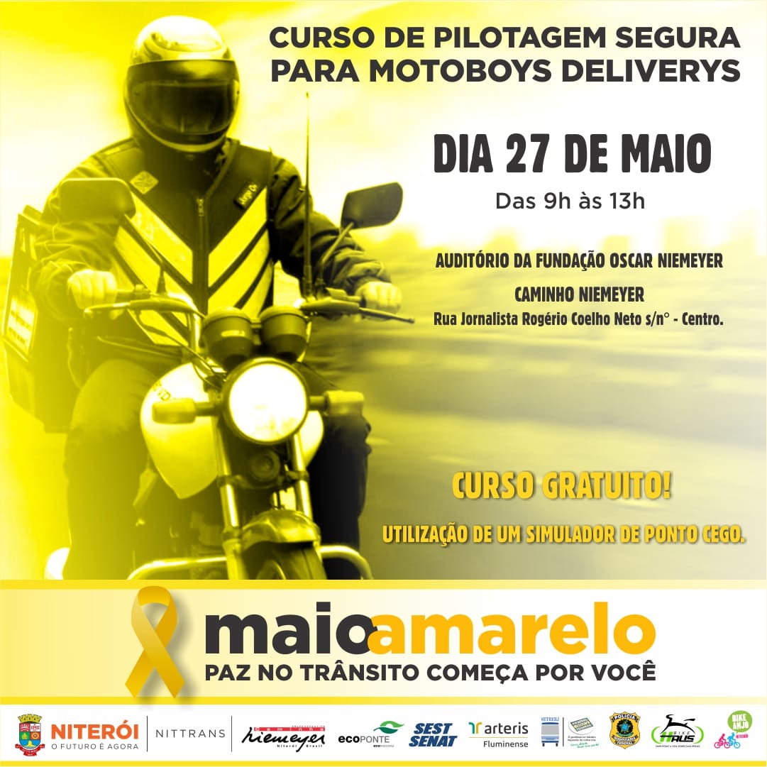 Ação educativa para condutores de motocicletas e motoristas profissionais em Niterói
