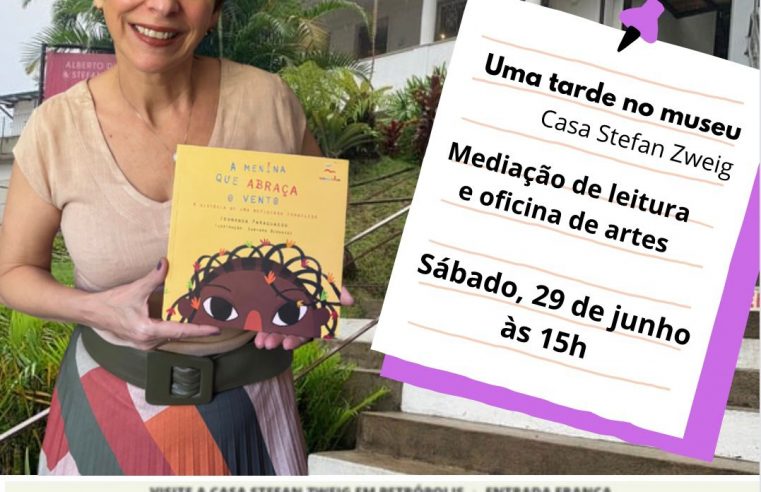 Mediação de leitura e oficina criativa serão realizadas na Casa Stefan Zweig