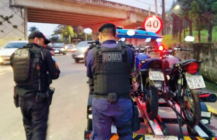 Prefeitura de Teresópolis, por meio da GCM, e Polícia Militar realizam Operação e 16 motos irregulares são apreendidas