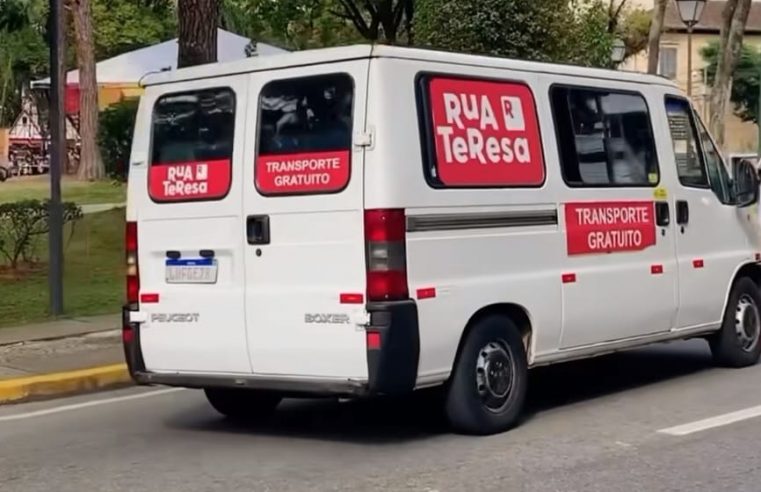 Transporte gratuito para a Rua Teresa retorna neste sábado