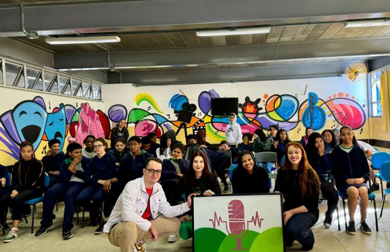 Videocast “Se liga, Corrêas” realiza palestra na Escola Municipal Prof. Nilton São Thiago