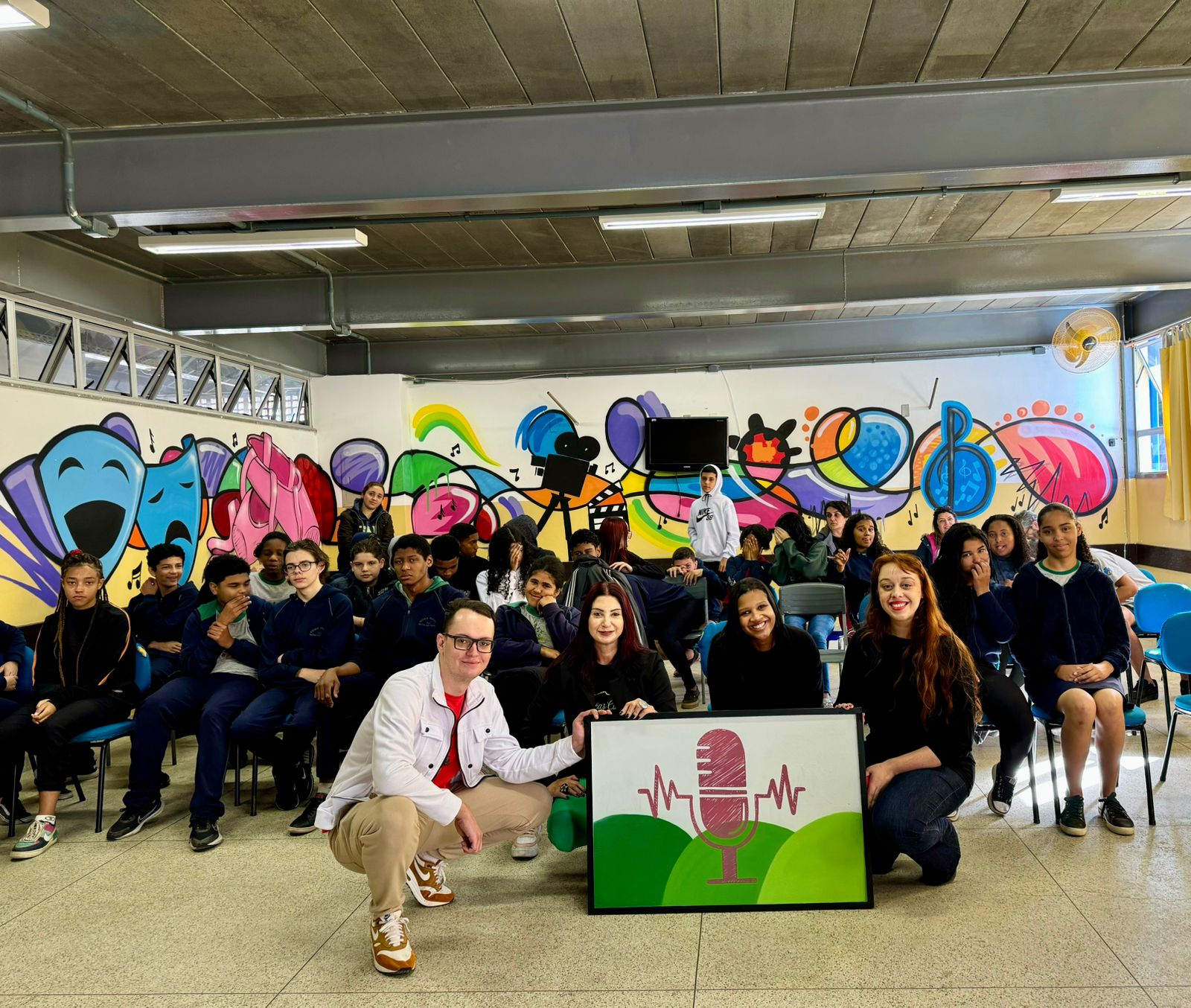 Videocast “Se liga, Corrêas” realiza palestra na Escola Municipal Prof. Nilton São Thiago