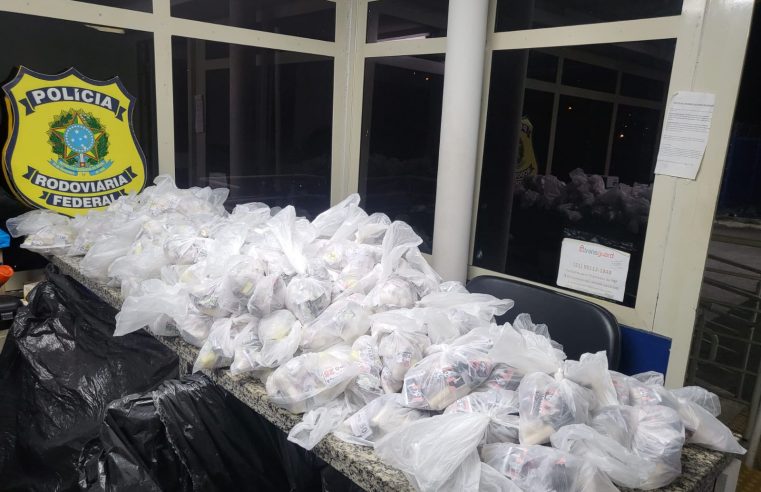 Motorista é preso pela PRF com maconha e cocaína na Dutra