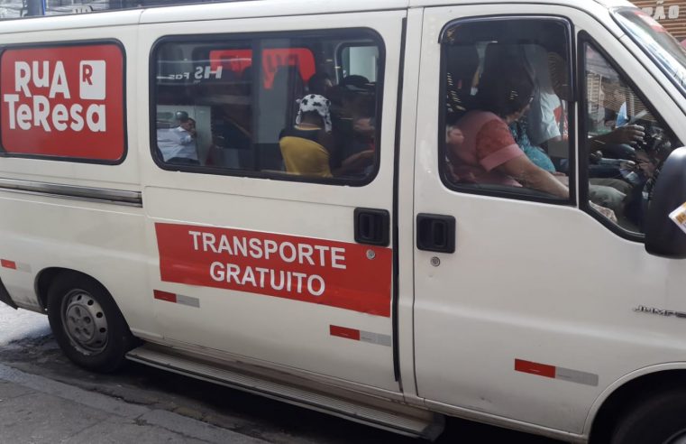 Bauernfashion na Rua Teresa: vans com transporte gratuito para o polo de moda