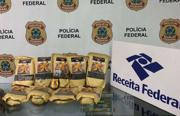 Paraguaio com 7kg de cocaína oculta em embalagens de cacau, é preso no Aeroporto do Galeão