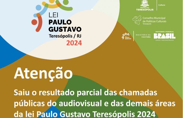 Teresópolis divulga resultado parcial dos projetos contemplados pela Lei Paulo Gustavo