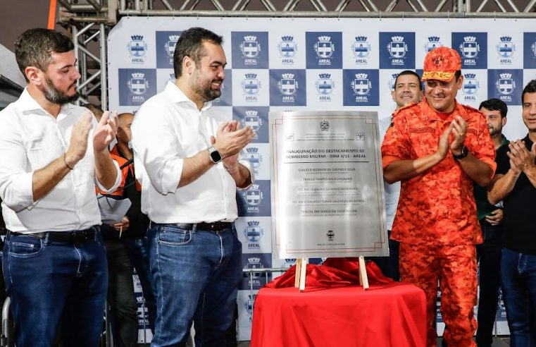 Cláudio Castro inaugura novo destacamento do Corpo de Bombeiros em Areal