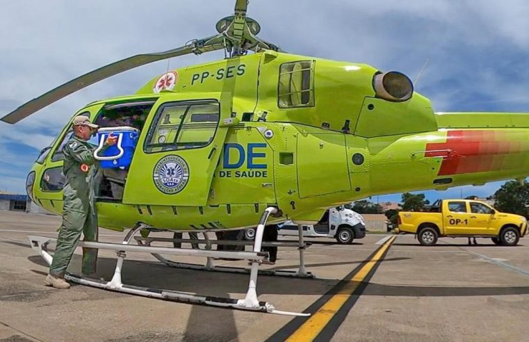 Helicóptero adquirido pelo Governo do Rio transportou 600 órgãos em três anos de atividade