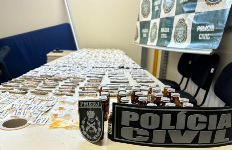 Polícias Civil e Militar realizam operação contra tráfico de drogas em Nova Friburgo