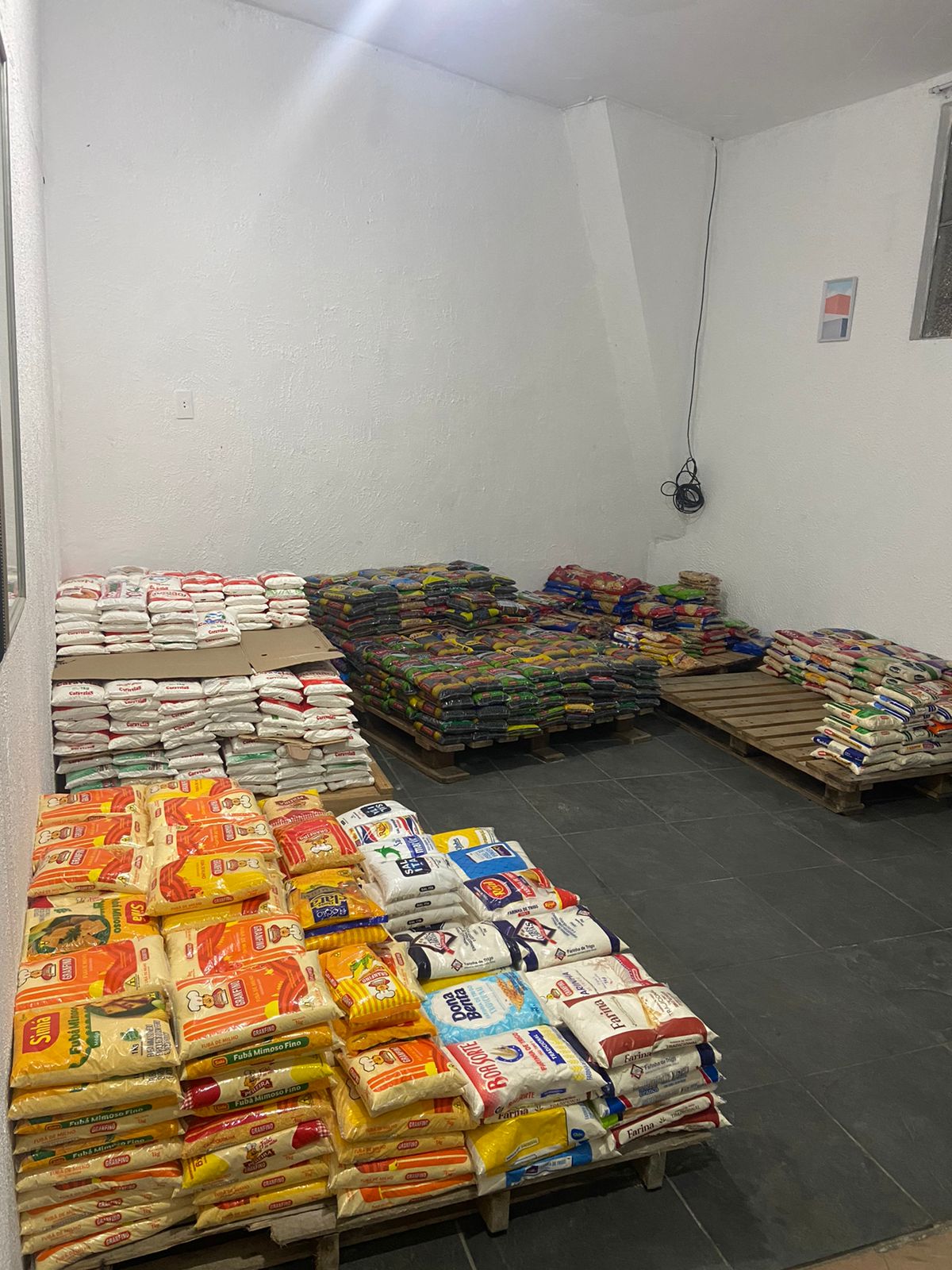 ‘Terê abraça o Social’: 627 kg de alimentos foram arrecadados no jogo Vasco x Concórdia (SC)