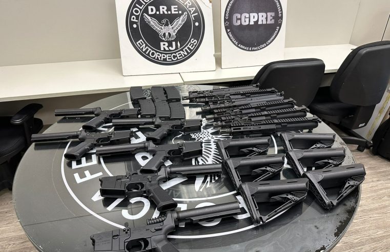 PF prende dois homens e apreende seis fuzis, em Bonsucesso