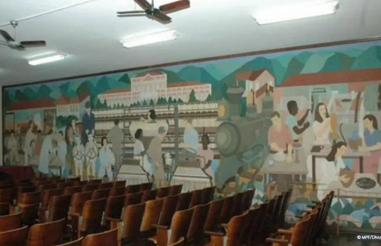 MPF acompanha restauração de painel da artista Djanira em Petrópolis