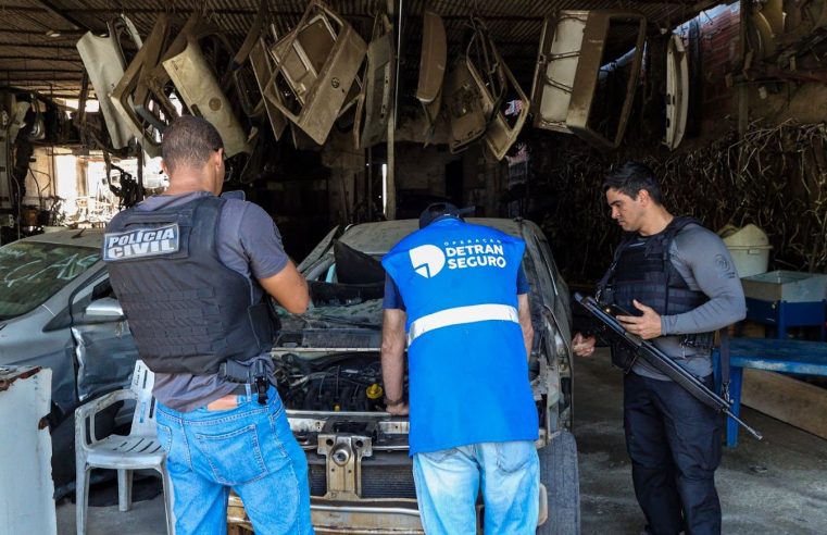 Operação Desmonte completa um ano com interdição de 50 ferros-velhos e apreensão de 800 toneladas de sucata irregular