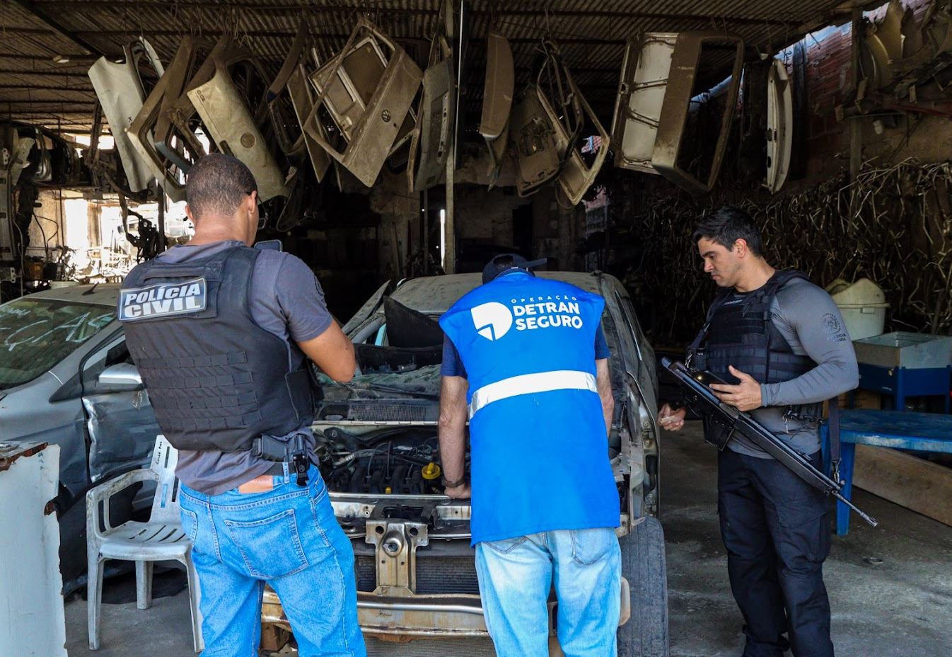 Operação Desmonte completa um ano com interdição de 50 ferros-velhos e apreensão de 800 toneladas de sucata irregular