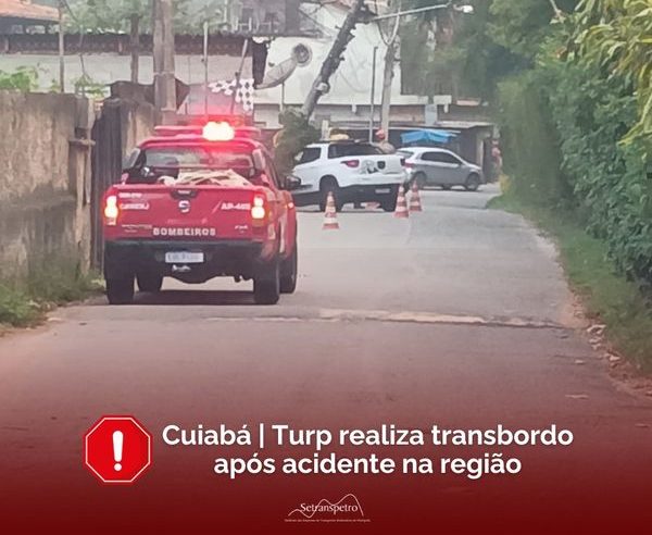 Motorista colide contra poste no Vale do Cuiabá