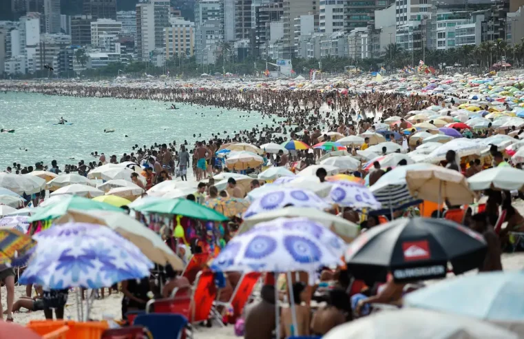 Rio tem calor de 41 graus e pouca umidade relativa do ar