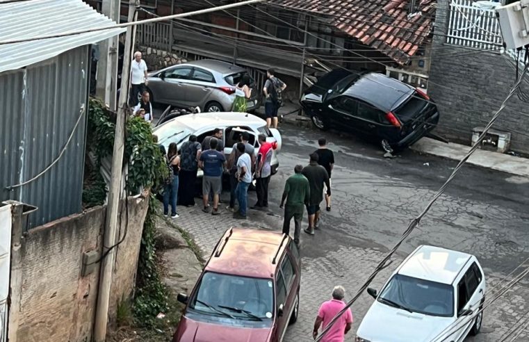 Acidente com dois carros é registrado em Nogueira na última segunda-feira (23)