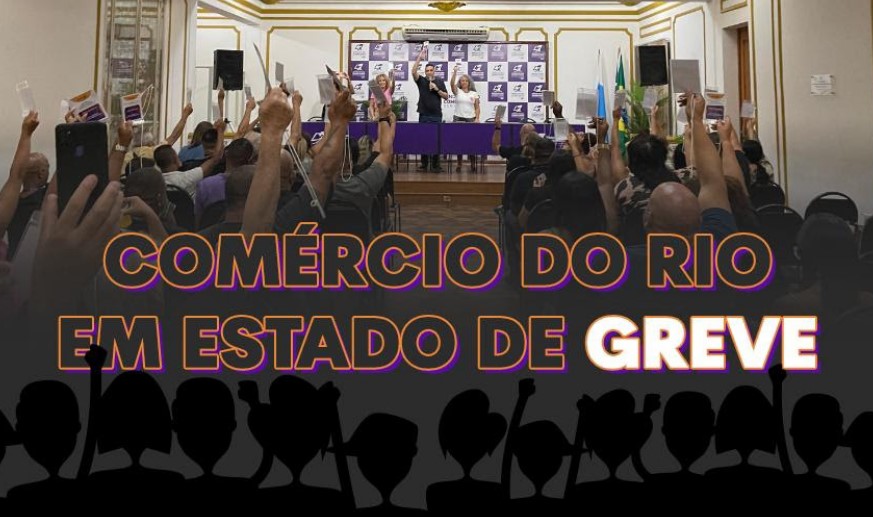 Comerciários do Rio em estado de greve