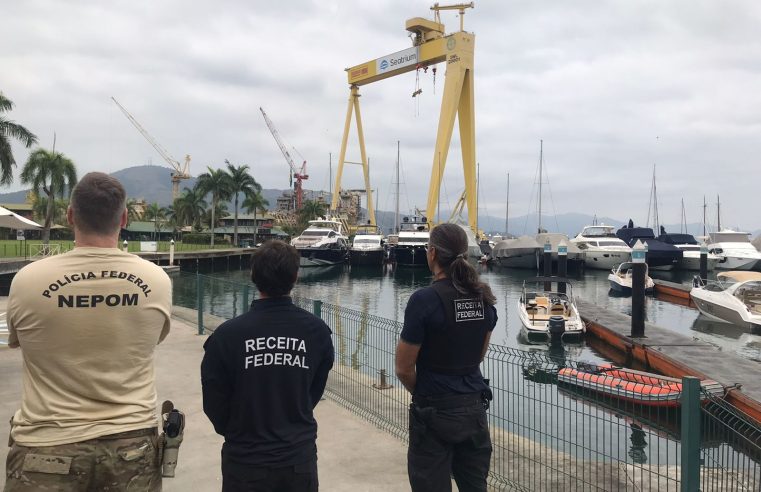 PF, RFB e Marinha atuam em conjunto na Operação Vento na Quilha, em Angra dos Reis
