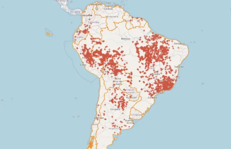 Brasil concentra 71,9% das queimadas na América do Sul nas últimas 48h