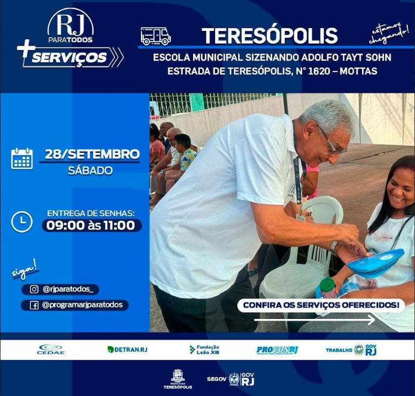 ‘RJ para Todos’ leva serviços gratuitos para Mottas, no 3º Distrito, neste sábado, 28