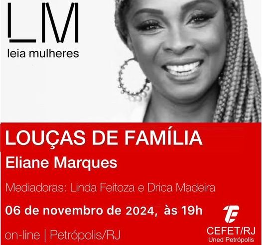 “Louças de família”, de Eliane Marques, é o livro de novembro do Leia Mulheres Petrópolis