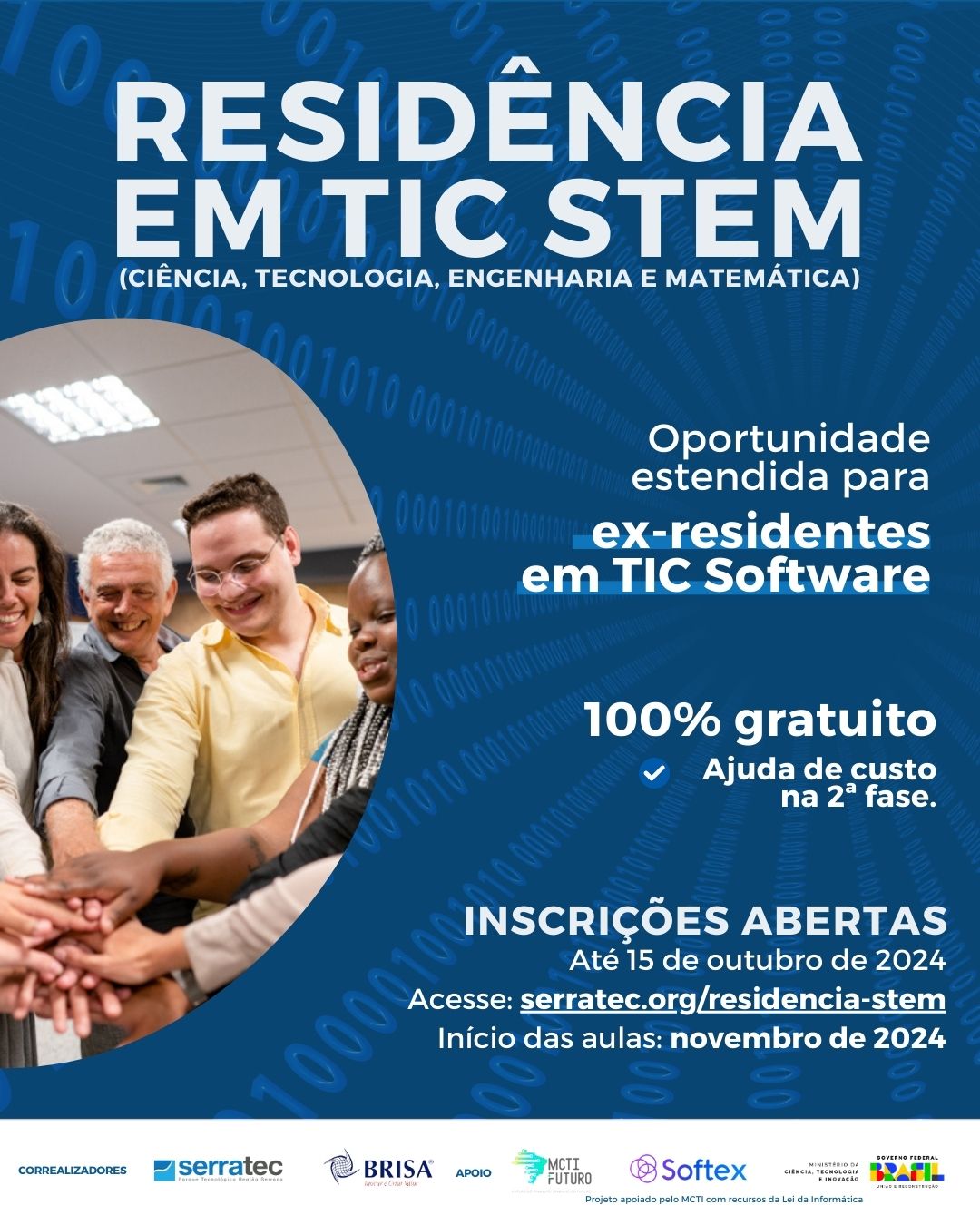 Inscrições para a nova trilha da Residência em TIC do Serratec para áreas de Exatas termina nesta terça-feira (15)