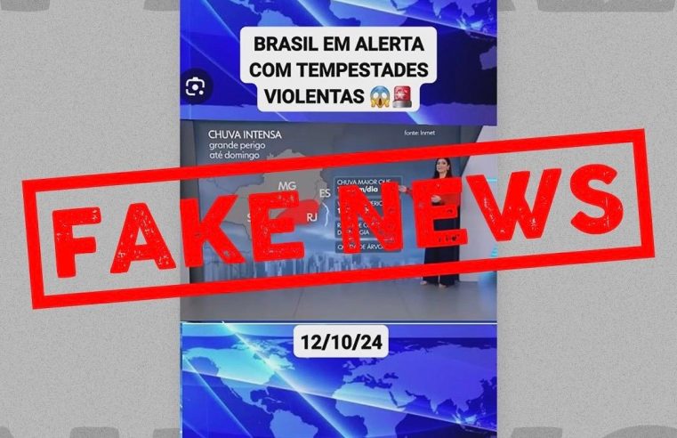 Defesa Civil alerta para Fake News sobre tempestades no Rio de Janeiro