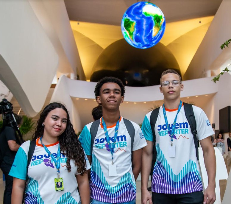 Jovem Repórter G20: estudantes da rede estadual fazem cobertura jornalística do Grupo de Trabalho de Sustentabilidade Ambiental e Climática