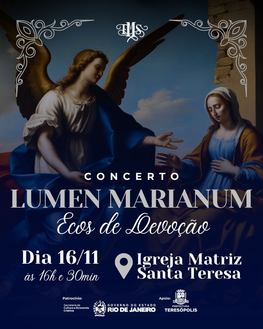 Festival Serrano de Música Sacra apresenta o concerto ‘Lumen Marianum: Ecos de Devoção’ neste sábado, 16/11, em Teresópolis