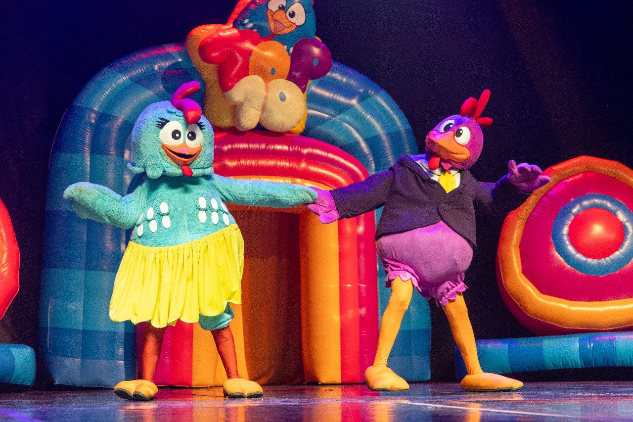 Galinha Pintadinha apresenta o espetáculo “TOP 10 DA GALINHA PINTADINHA”, no Teatro Imperial neste domingo, dia 10