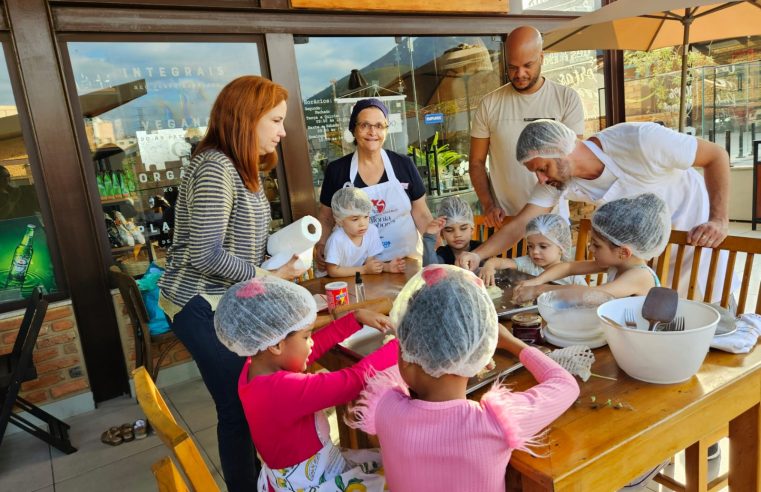 De “oficina fofura” com as crianças até a alta gastronomia: oficinas do Petrópolis Gourmet seguem interagindo com o público