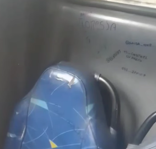 Ônibus da Cidade das Hortênsias é vandalizado