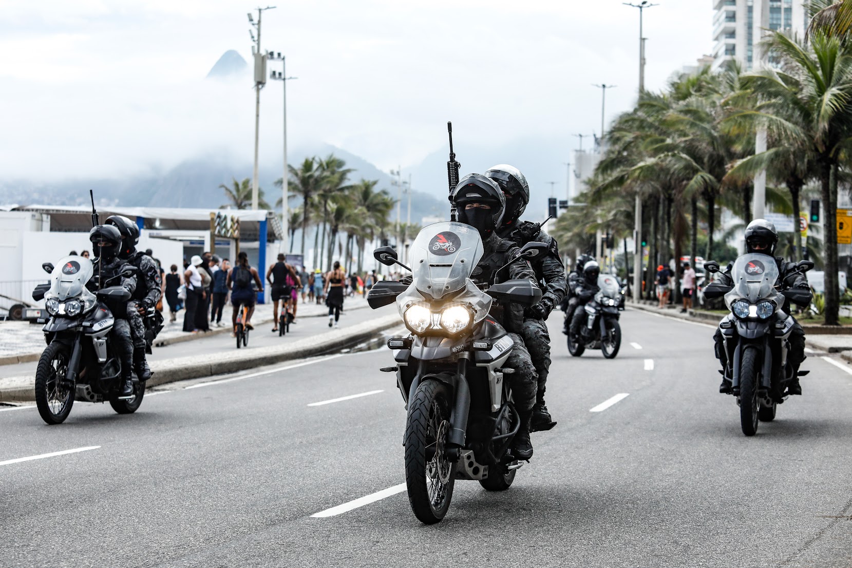 Segurança no G20: Batalhão Tático de Motocicletas reforça patrulhamento na cidade do Rio