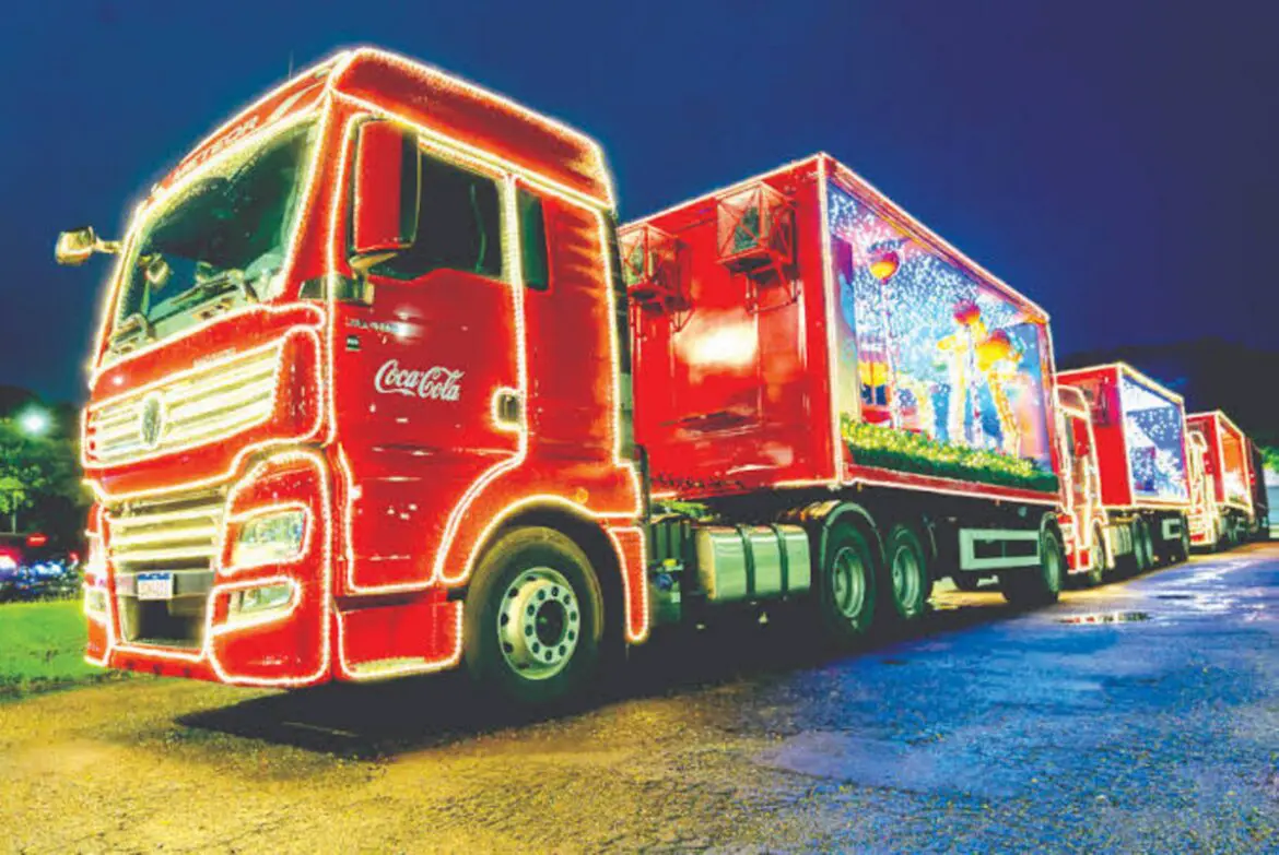 Caravana da Coca-Cola passará pelo Palácio de Cristal na abertura do Natal Imperial