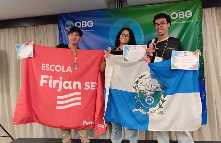 Alunos da Escola Firjan SESI Petrópolis levam ouro e bronze na Olímpiada Brasileira de Geografia