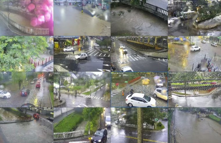 Defesa Civil aciona sirenes devido transbordamento no Centro Histórico