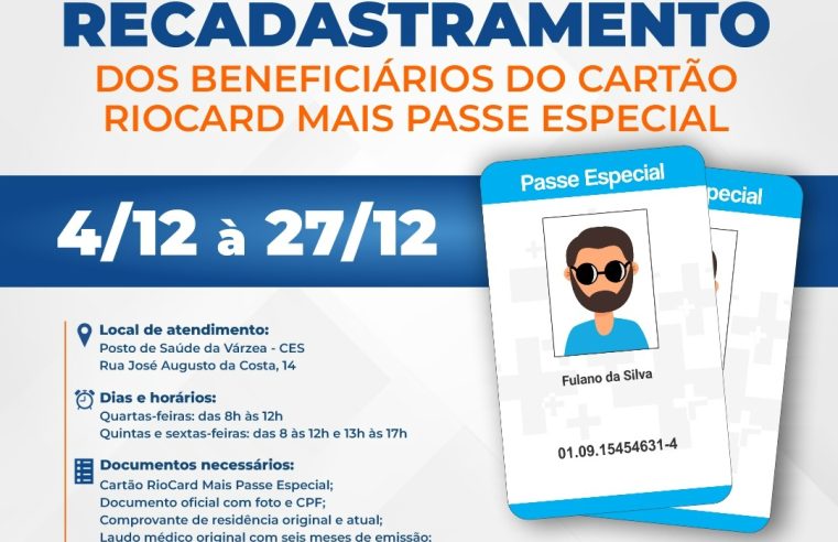 Prefeitura de Teresópolis convoca beneficiários do cartão especial para recadastramento