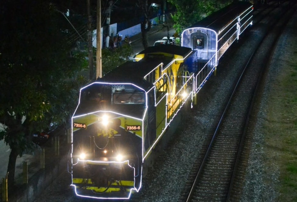 Trem de Natal leva a magia do Natal pelos trilhos em cidades de São Paulo, Minas Gerais e Rio de Janeiro