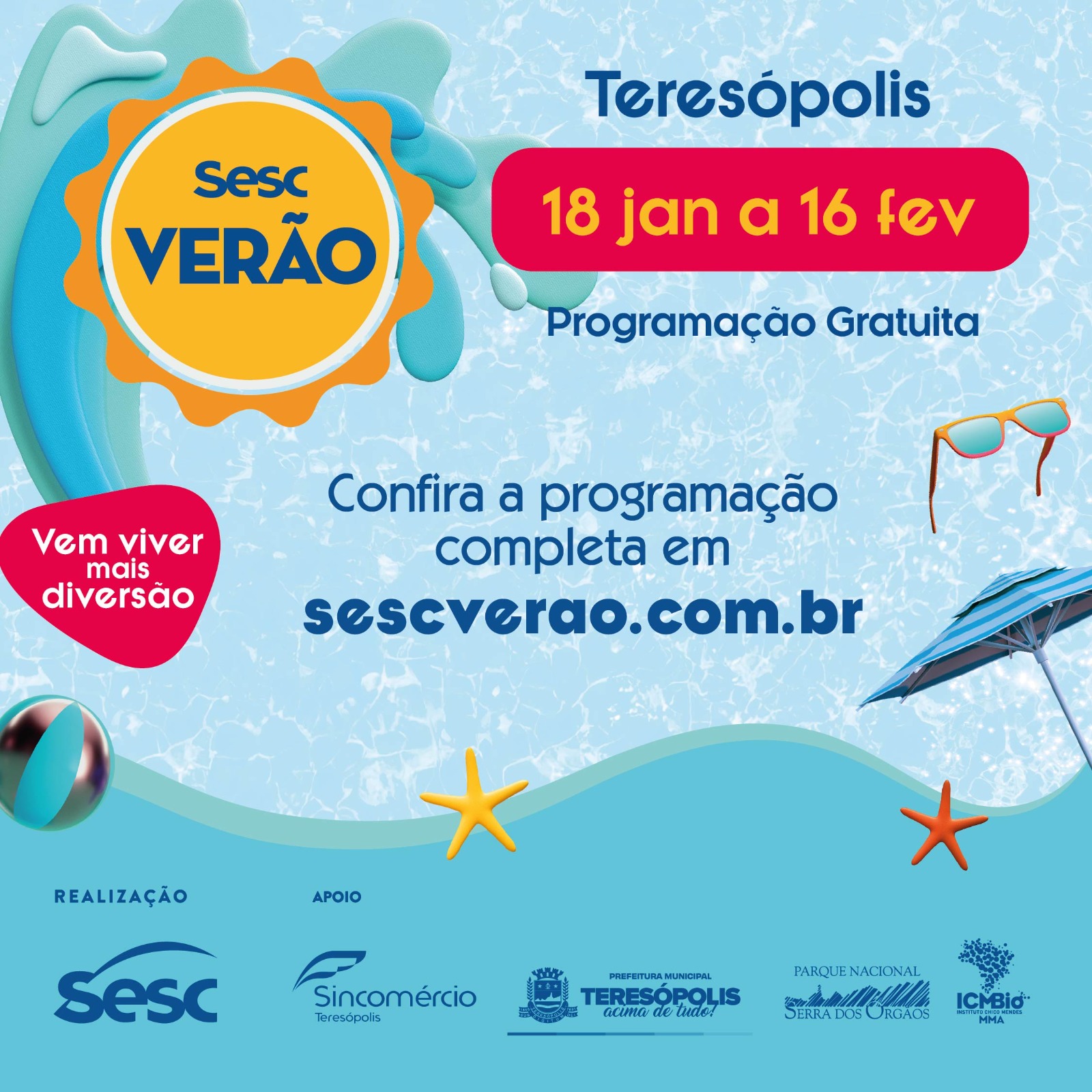 Sesc Verão: Teresópolis recebe mais uma edição do festival; confira a programação