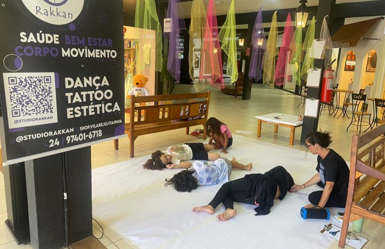 Oficina “Do corpo ao papel” une movimento e arte neste sábado em Itaipava
