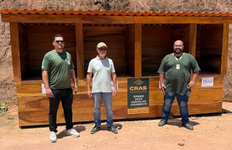 Secretário ganha ponto de coleta seletiva instalado pela iniciativa privada de Petrópolis