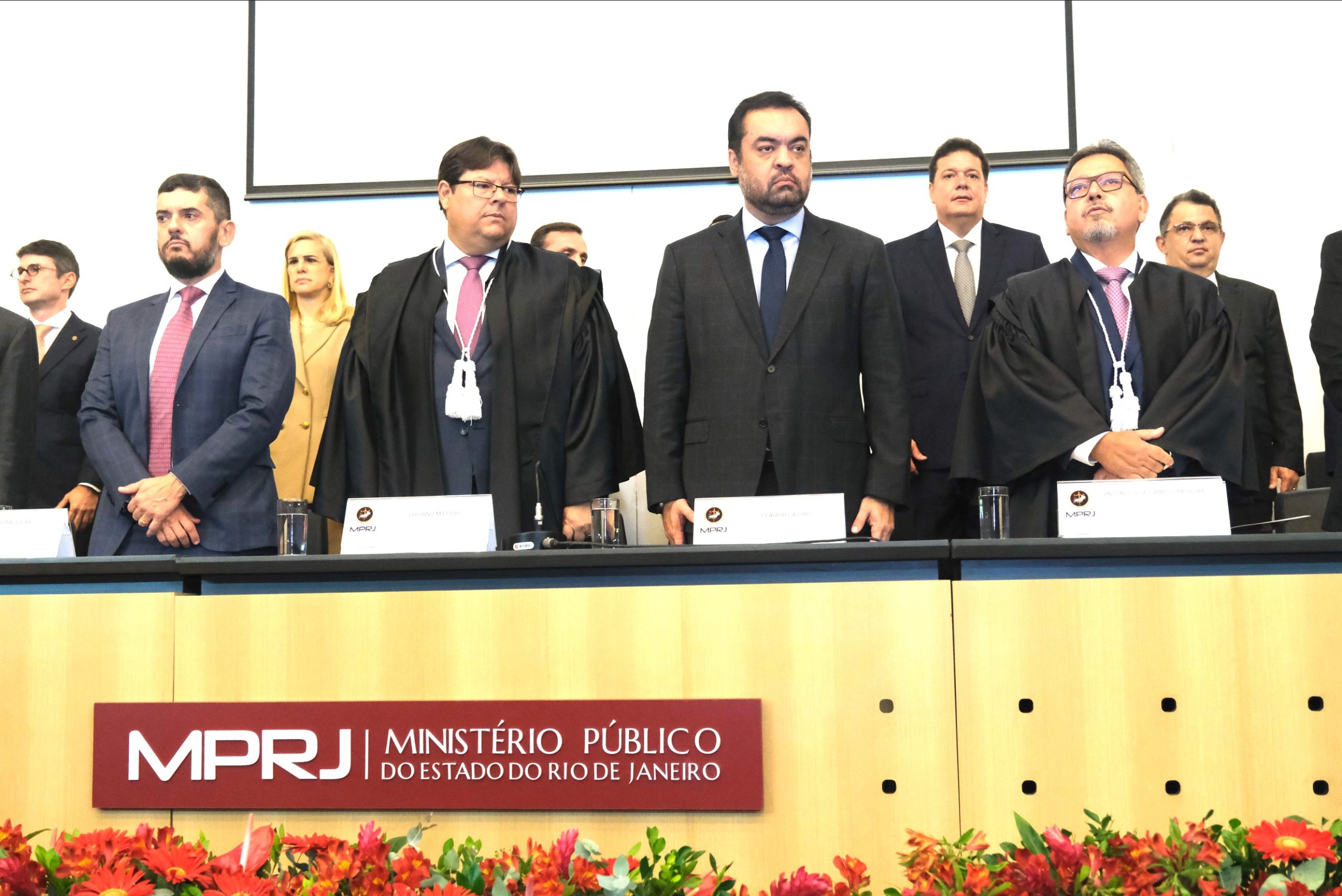 Cláudio Castro participa da posse do novo procurador-geral de Justiça do Rio, Antônio José Campos