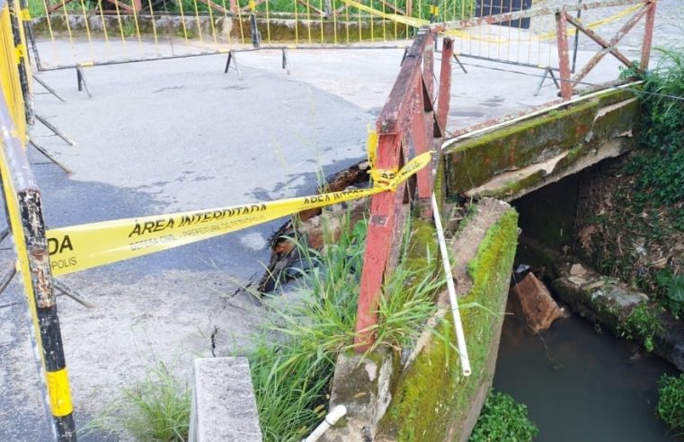 Secretaria de Obras vai realizar obra emergencial de recuperação de ponte no Bingen